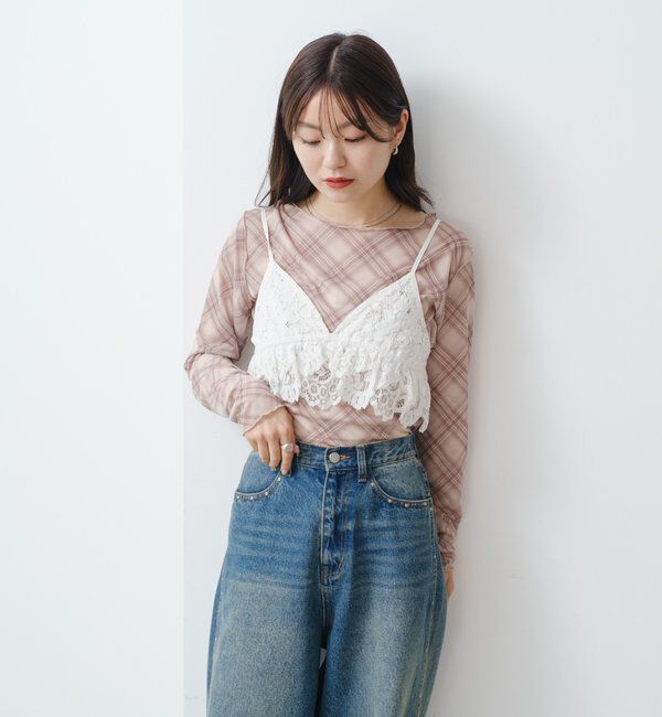  「レースキャミビスチェ」|キャミソール|