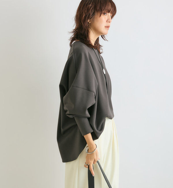  「【楽ちんキレイ】ダンボールポンチョプルオーバー」|Tシャツ・カットソー|