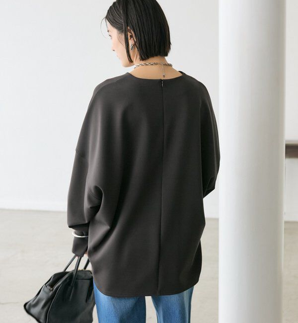  「【楽ちんキレイ】ダンボールポンチョプルオーバー」|Tシャツ・カットソー|