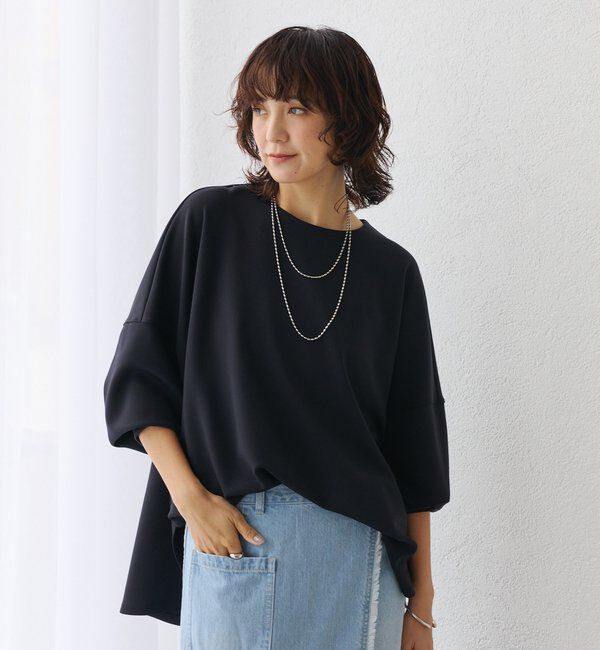  「【楽ちんキレイ】ダンボールポンチョプルオーバー」|Tシャツ・カットソー|