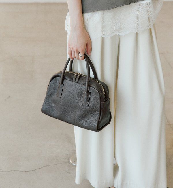  「【キレイめにもカジュアルにも】レザーボストン」|トートバッグ|