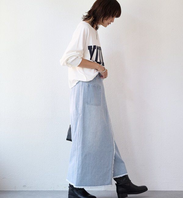  「予約【新色追加/Yossshiiii企画】ワイドロゴカットオフスエット」|Tシャツ・カットソー|