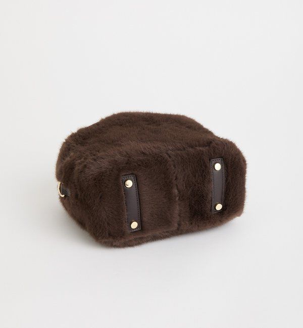  「【シーズンムード抜群】フェイクファーミニボストン」|クラッチバッグ|