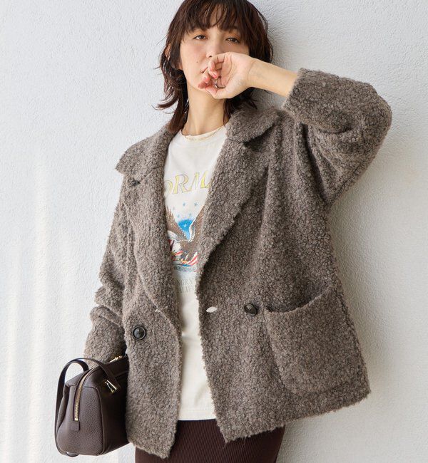  「【インフルエンサーYossshiiii企画】ボアライクコーディガン」|カーディガン|