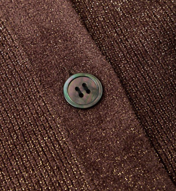  「【上品な輝き】ラメモール2WAYカーデ」|ニット・セーター|