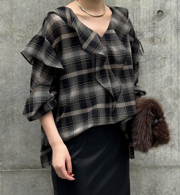  「ラッフルフリルブラウス」|シャツ・ブラウス|