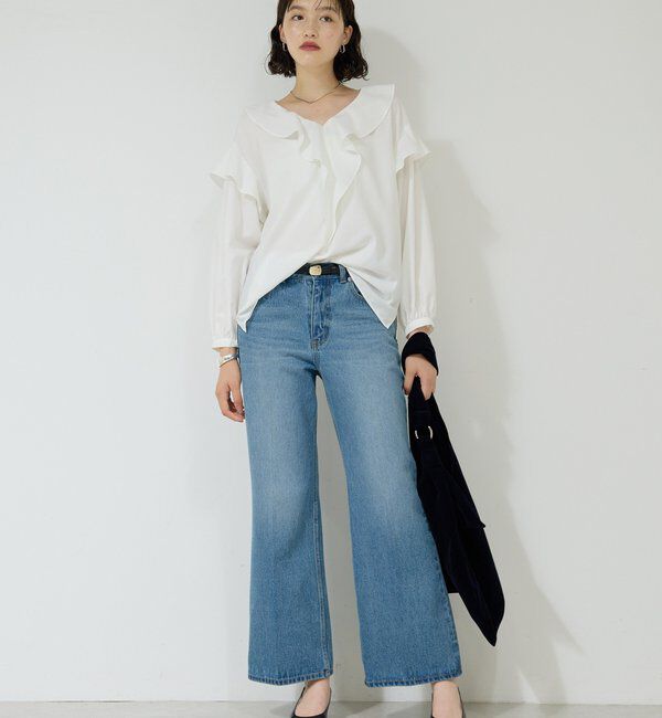  「センタークリースフレアデニム」|デニム|