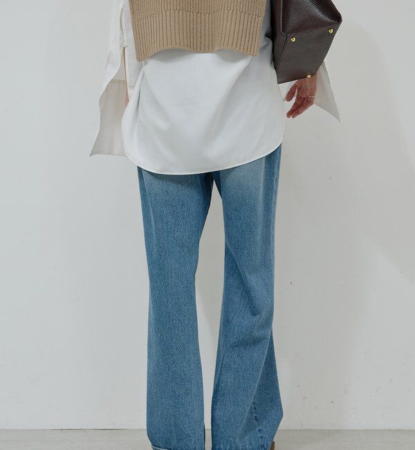  「センタークリースフレアデニム」|デニム|