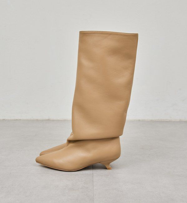  「【2.718】ドレープロングブーツ」|ロングブーツ|