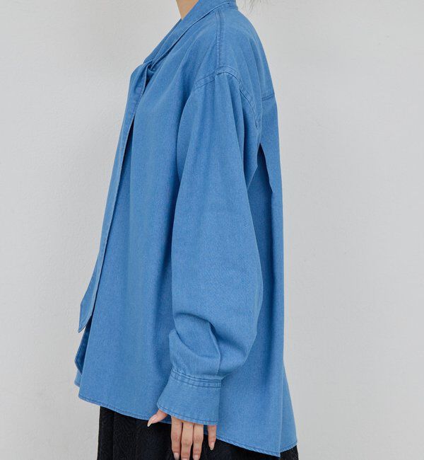  「デニムボウタイブラウス」|シャツ・ブラウス|