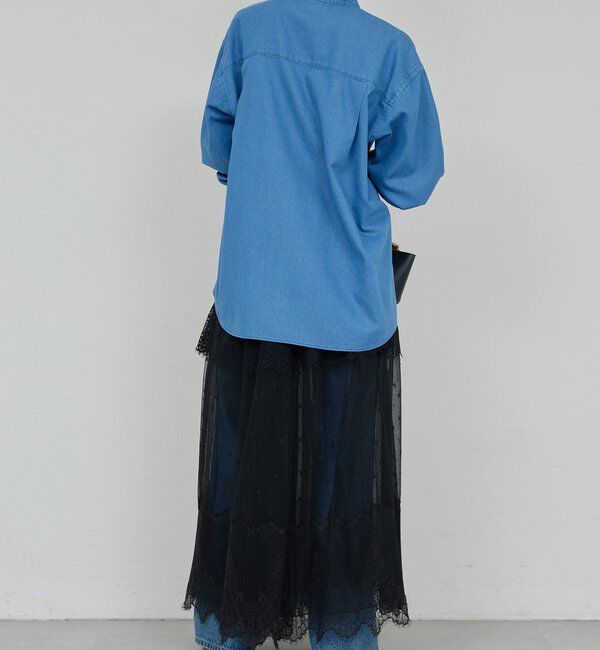  「デニムボウタイブラウス」|シャツ・ブラウス|