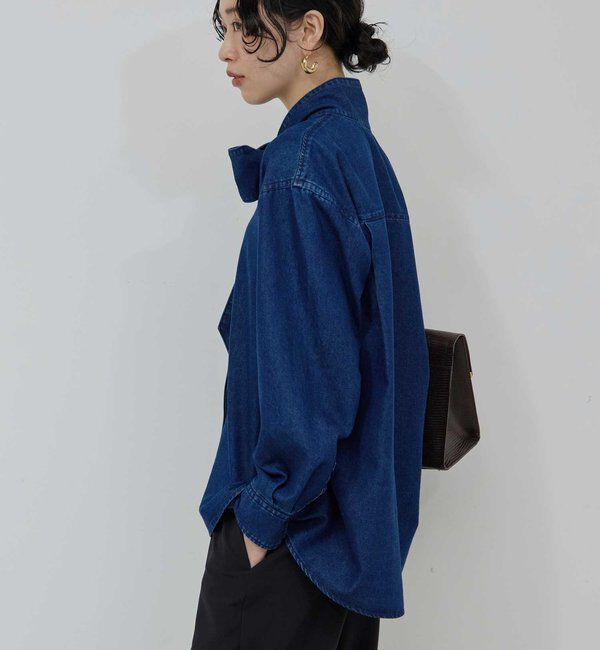 「デニムボウタイブラウス」|シャツ・ブラウス|