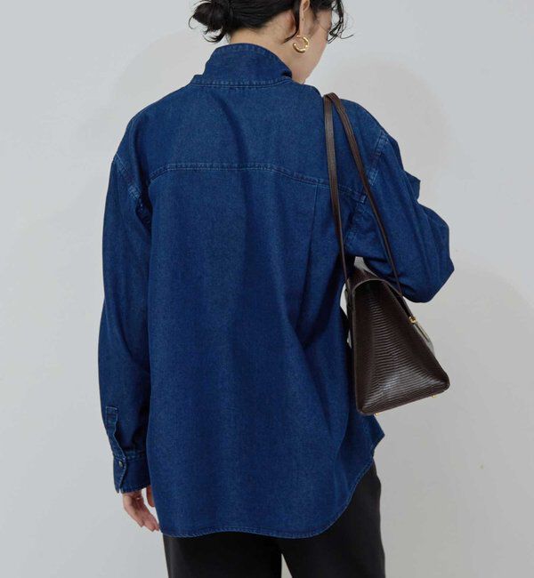  「デニムボウタイブラウス」|シャツ・ブラウス|