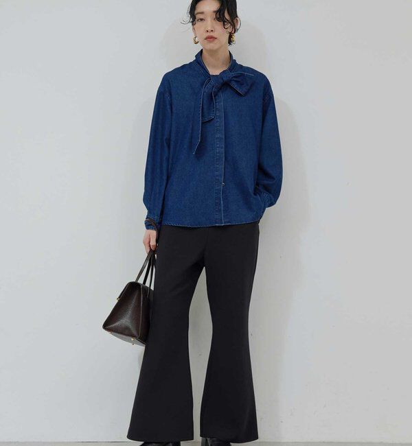  「デニムボウタイブラウス」|シャツ・ブラウス|
