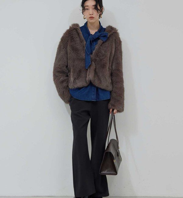  「デニムボウタイブラウス」|シャツ・ブラウス|