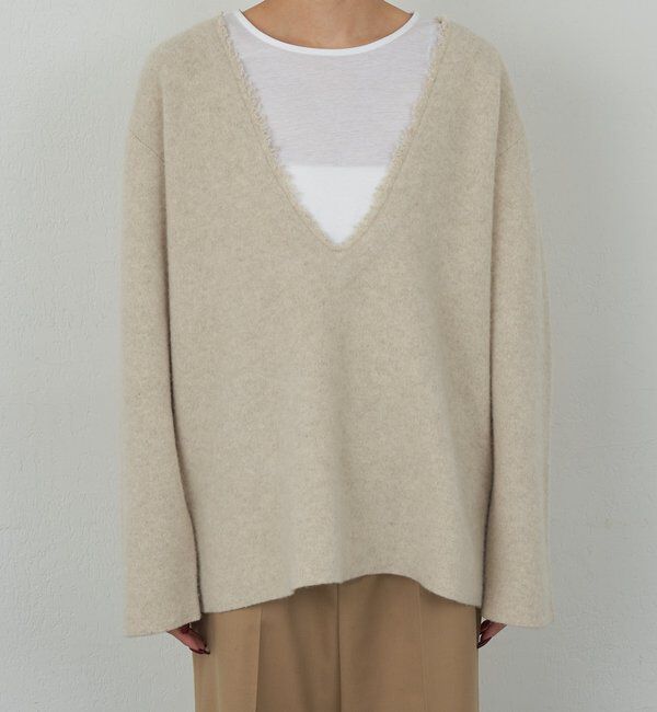  「【HERITANOVUM】 Vチュニックニット」|ニット・セーター|