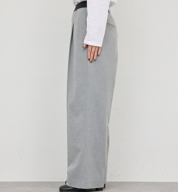  「【楽ちんキレイ見え】【セットアップ対応】エラスティックパンツ」|チノ|