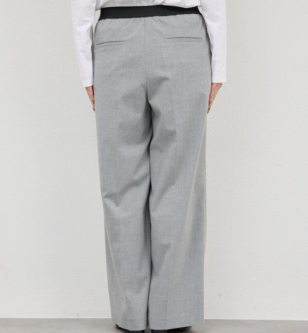  「【楽ちんキレイ見え】【セットアップ対応】エラスティックパンツ」|チノ|