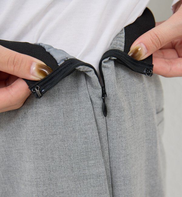  「【楽ちんキレイ見え】【セットアップ対応】エラスティックパンツ」|チノ|