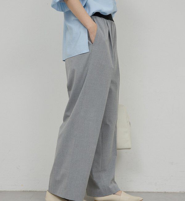  「【楽ちんキレイ見え】【セットアップ対応】エラスティックパンツ」|チノ|