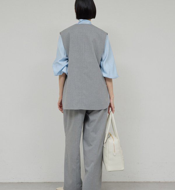  「【楽ちんキレイ見え】【セットアップ対応】エラスティックパンツ」|チノ|