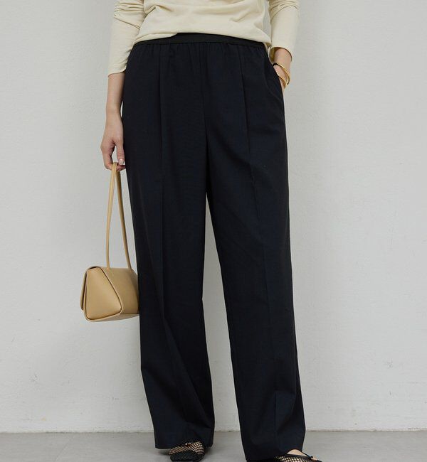  「【楽ちんキレイ見え】【セットアップ対応】エラスティックパンツ」|チノ|