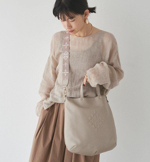  「エンボスモノグラム 2WAYトートバッグ」|トートバッグ|