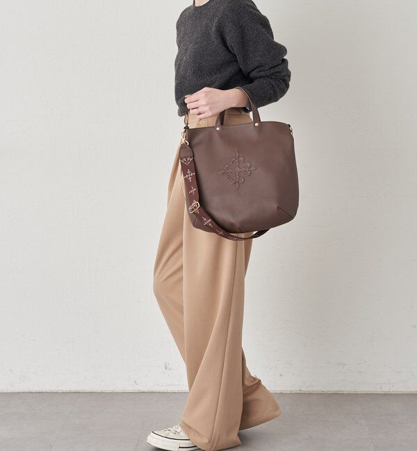  「エンボスモノグラム 2WAYトートバッグ」|トートバッグ|