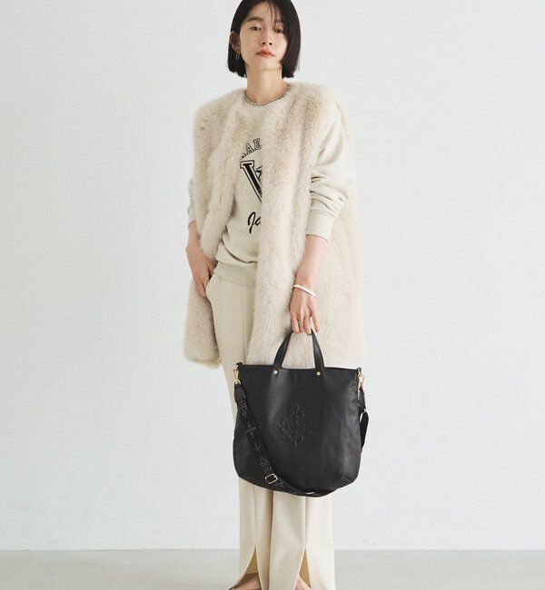  「エンボスモノグラム 2WAYトートバッグ」|トートバッグ|