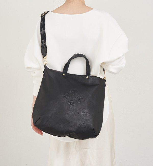  「エンボスモノグラム 2WAYトートバッグ」|トートバッグ|