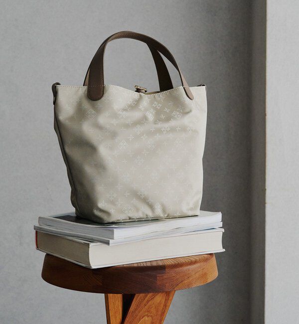  「ナイロンジャガード2WAYミニトートバッグ」|トートバッグ|エクリュ