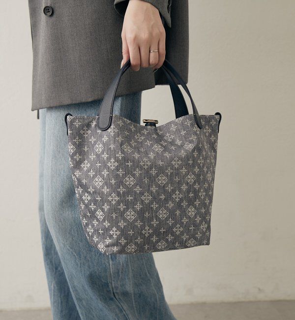  「ナイロンジャガード2WAYミニトートバッグ」|トートバッグ|インディゴブルー