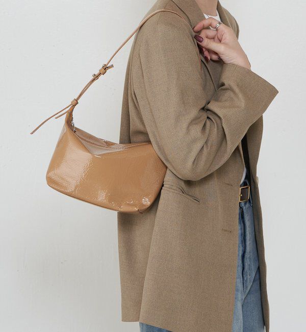  「【再値下げ】エナメルワンショルダーバッグ」|ショルダー・メッセンジャー|