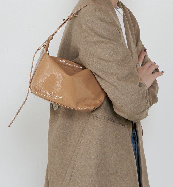  「【再値下げ】エナメルワンショルダーバッグ」|ショルダー・メッセンジャー|