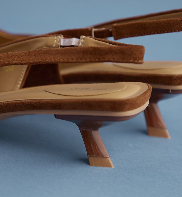  「フェイクスウェードミュール」|パンプス|