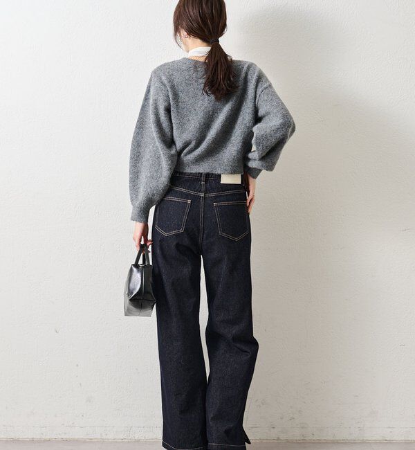  「リボン付きニット プルオーバー」|ニット・セーター|