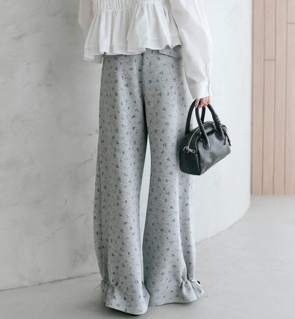  「裾ドロストスウェットパンツ」|チノ|