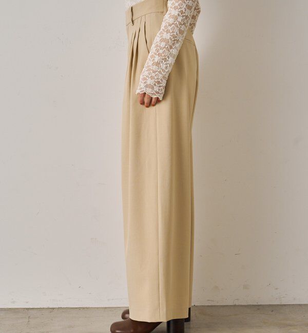  「3タックワイドパンツ」|チノ|