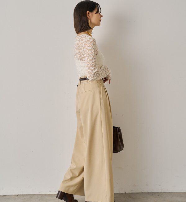  「3タックワイドパンツ」|チノ|