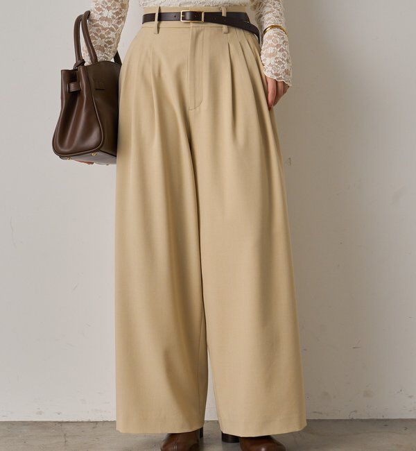  「3タックワイドパンツ」|チノ|