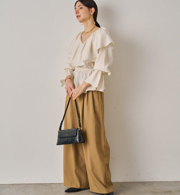  「3タックワイドパンツ」|チノ|