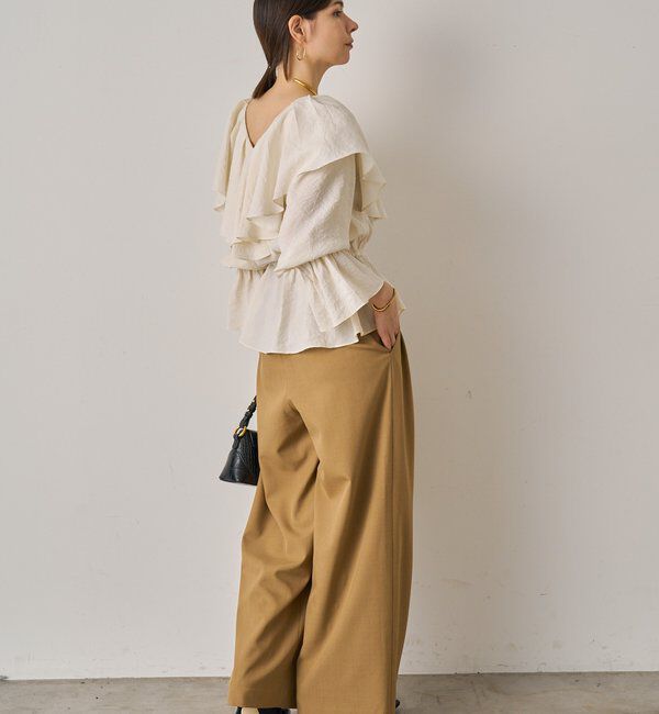  「3タックワイドパンツ」|チノ|