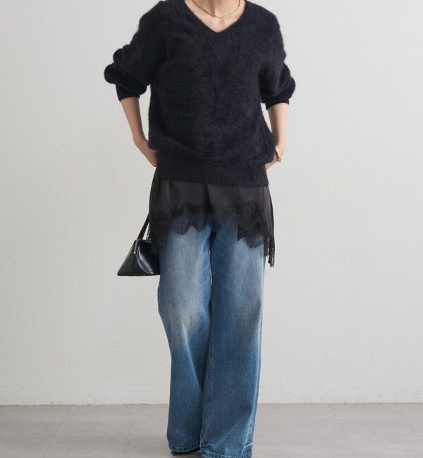  「FURカシミヤVニット」|ニット・セーター|