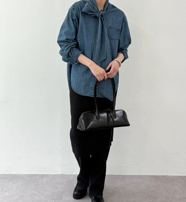  「デニムボウタイブラウス」|シャツ・ブラウス|