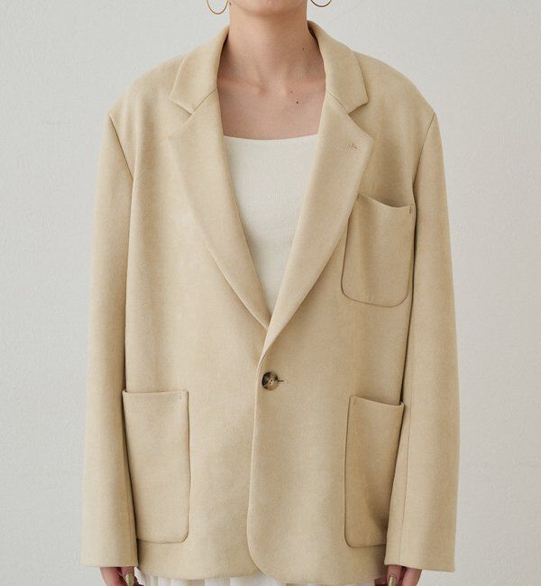  「フェイクスウェードジャケット」|ベスト・ジレ|