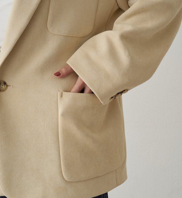  「フェイクスウェードジャケット」|ベスト・ジレ|