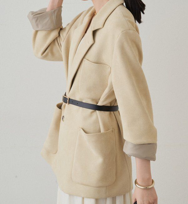  「フェイクスウェードジャケット」|ベスト・ジレ|