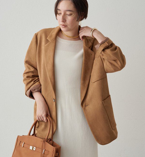  「フェイクスウェードジャケット」|ベスト・ジレ|