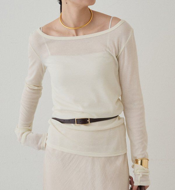  「ラウンドシアーカットソー」|Tシャツ・カットソー|