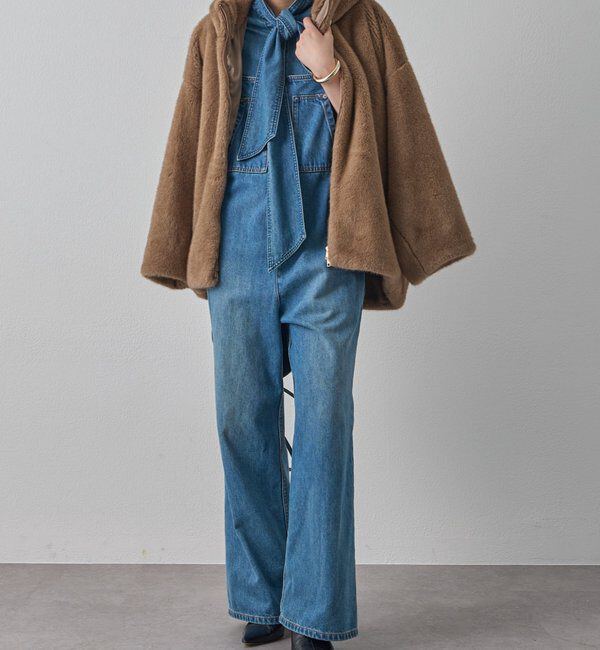  「フードフェイクファーブルゾン」|ベスト・ジレ|